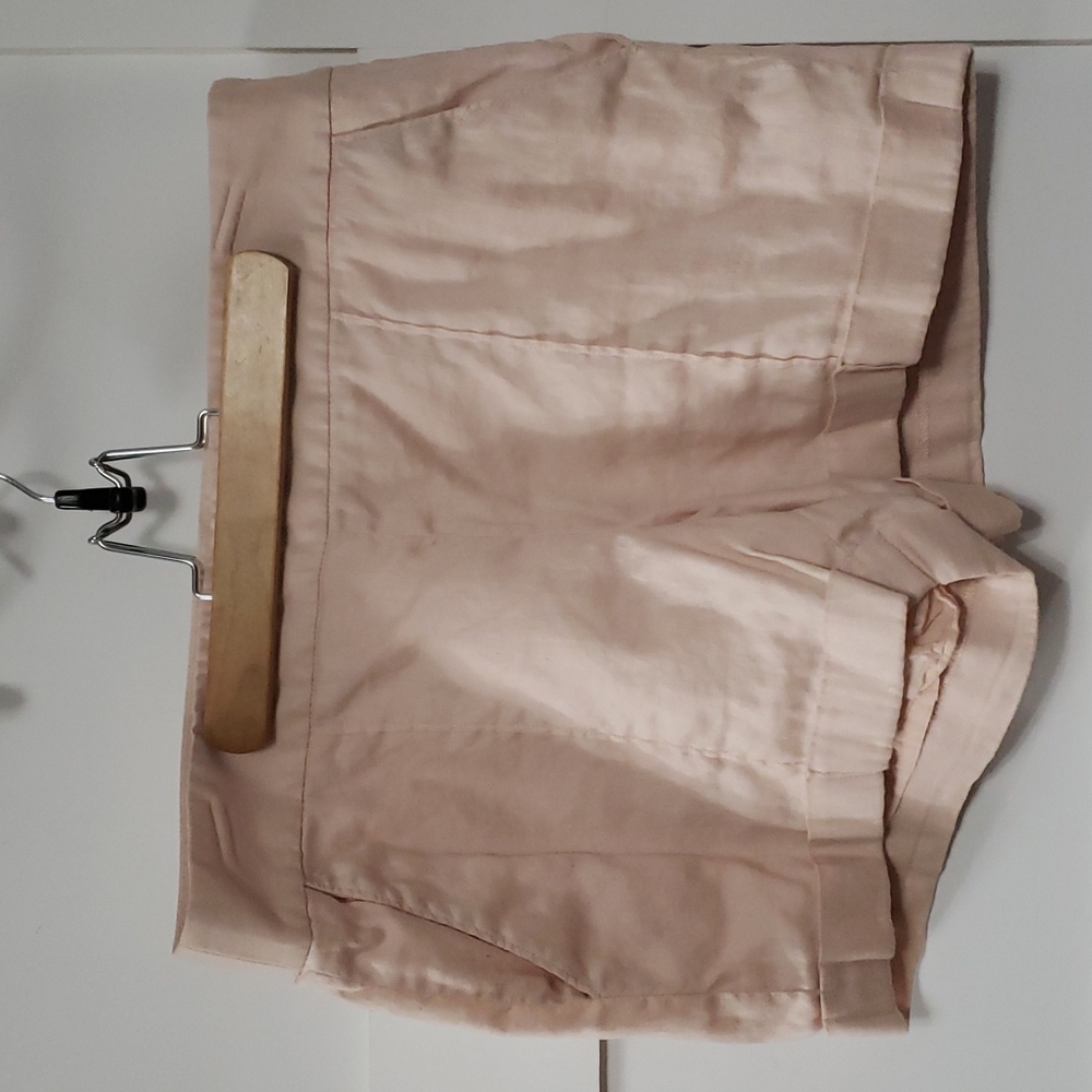 Blush Pink Linen Loft Shorts - size 8